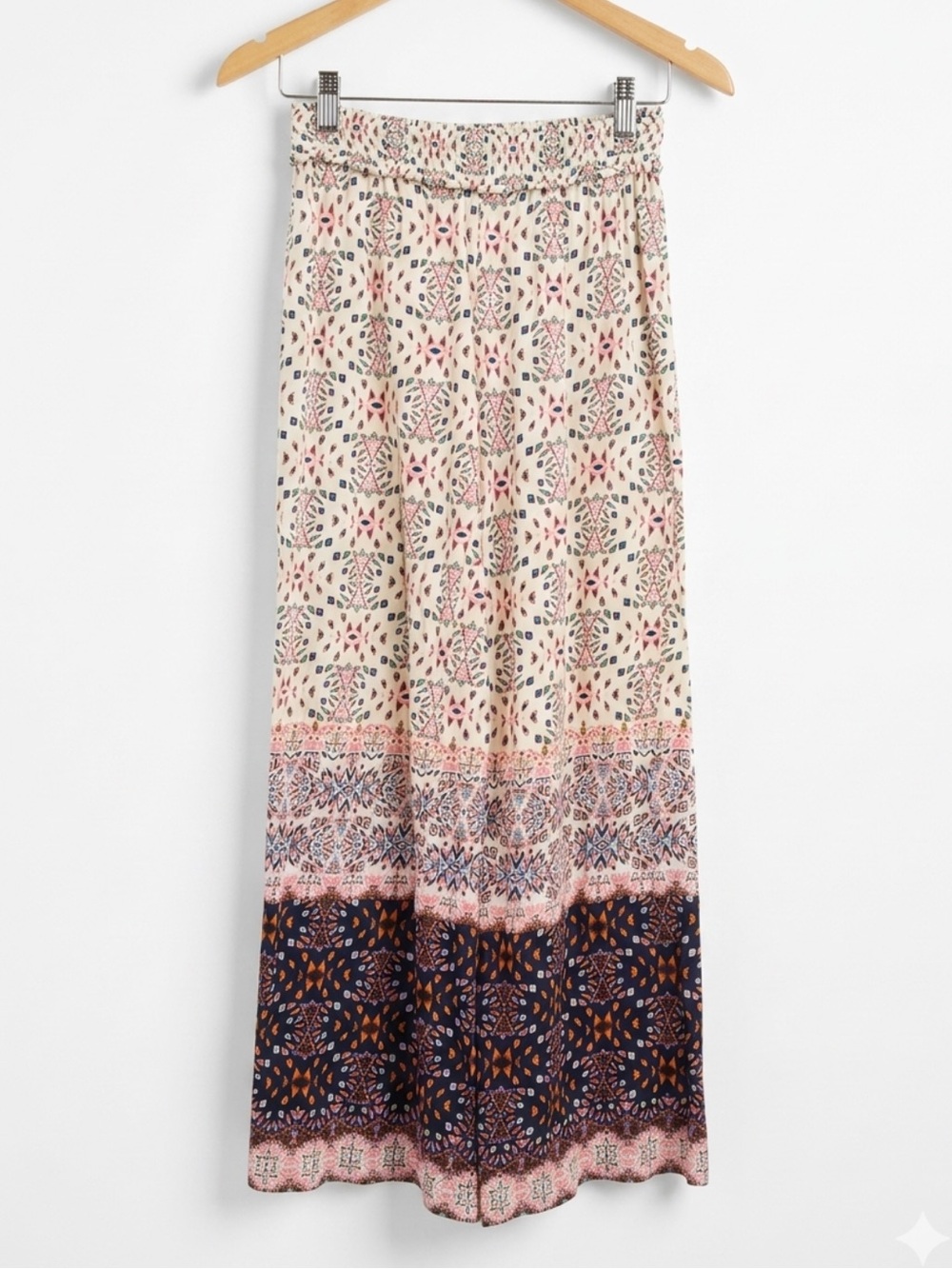 Lilka Anthropologie Pants Womens Multicolor Geometric Straight Ankle Boho Sz XS